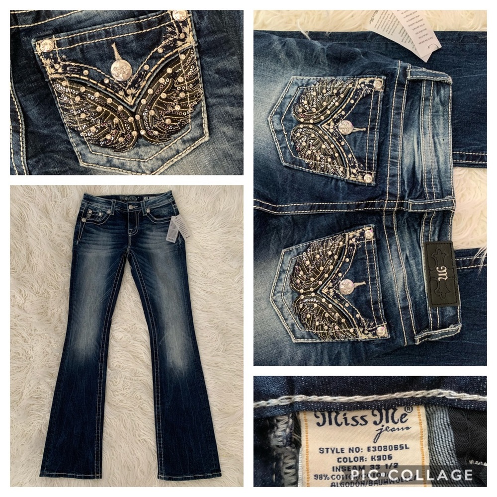 NWT Miss Me rhinestones jeans